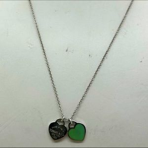 Tiffany & Co.925 Double Small Hearts Return To Tiffany